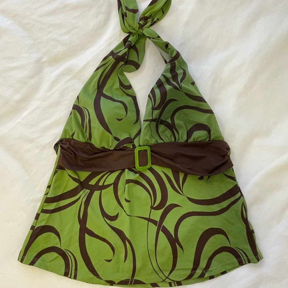 Y2k green tank top